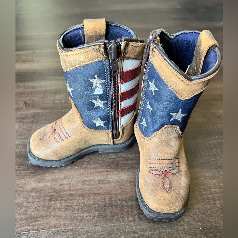 Kids Star-Spangled Western Boots - Picture 3 of 7